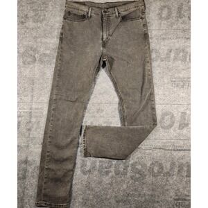 Levi Jeans Men's‎ 35x31 Gray 510 Skinny Fit Stretch Straight Mid Rise